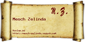 Mesch Zelinda névjegykártya